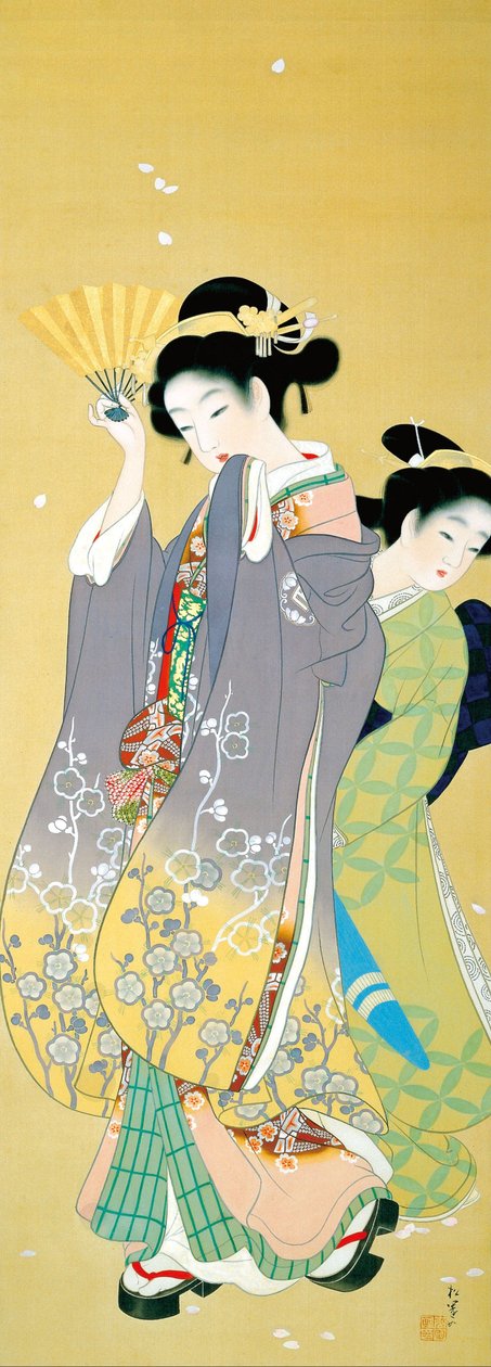 Cherry Blossom Viewing av Uemura Shoen