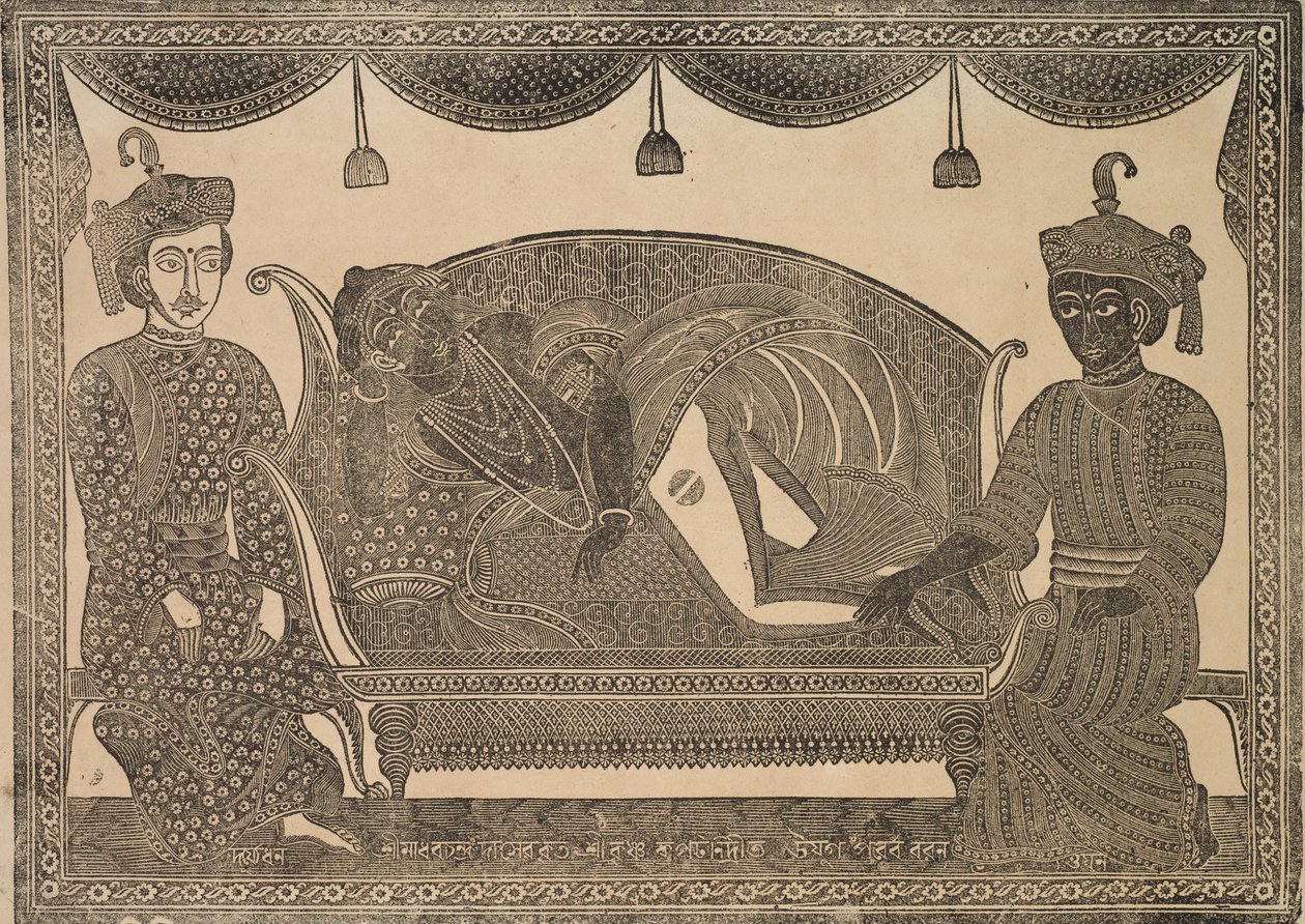Kalighatmålning, 1800-tal. av Shri Gobinda Chandra Roy
