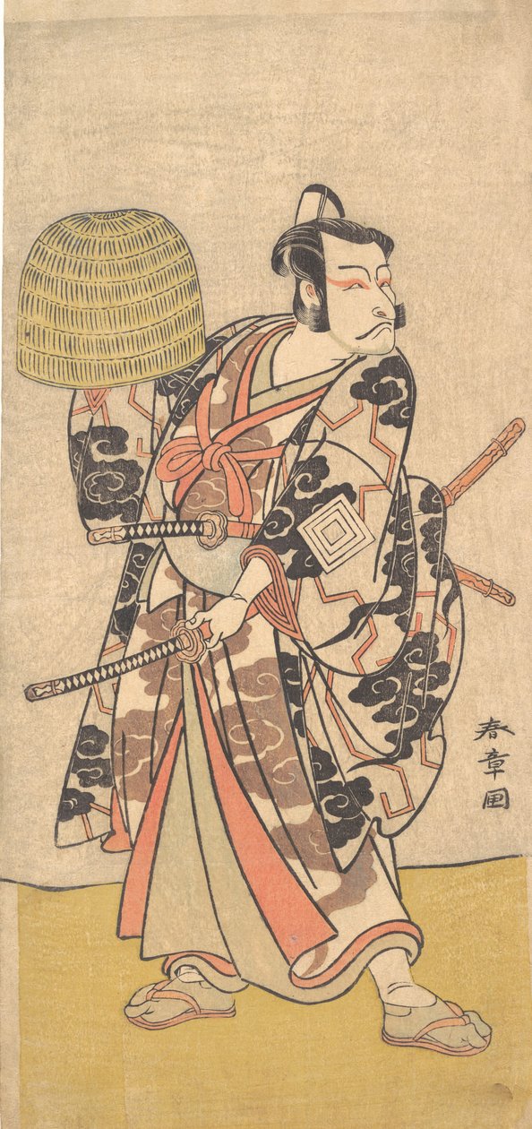 Kabuki ac and r Ichikawa Dan Juro V, 1774. av Shunsho