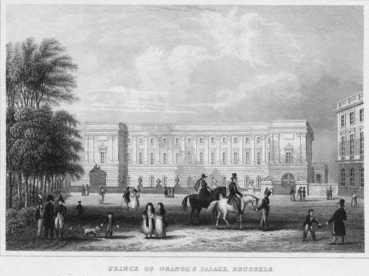 Prince of Oranges Palace, Bryssel, 1850 av Shury and Son