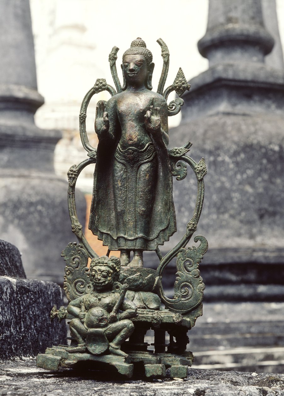 Buddha i argumentationsställning (brons) av Siamese School