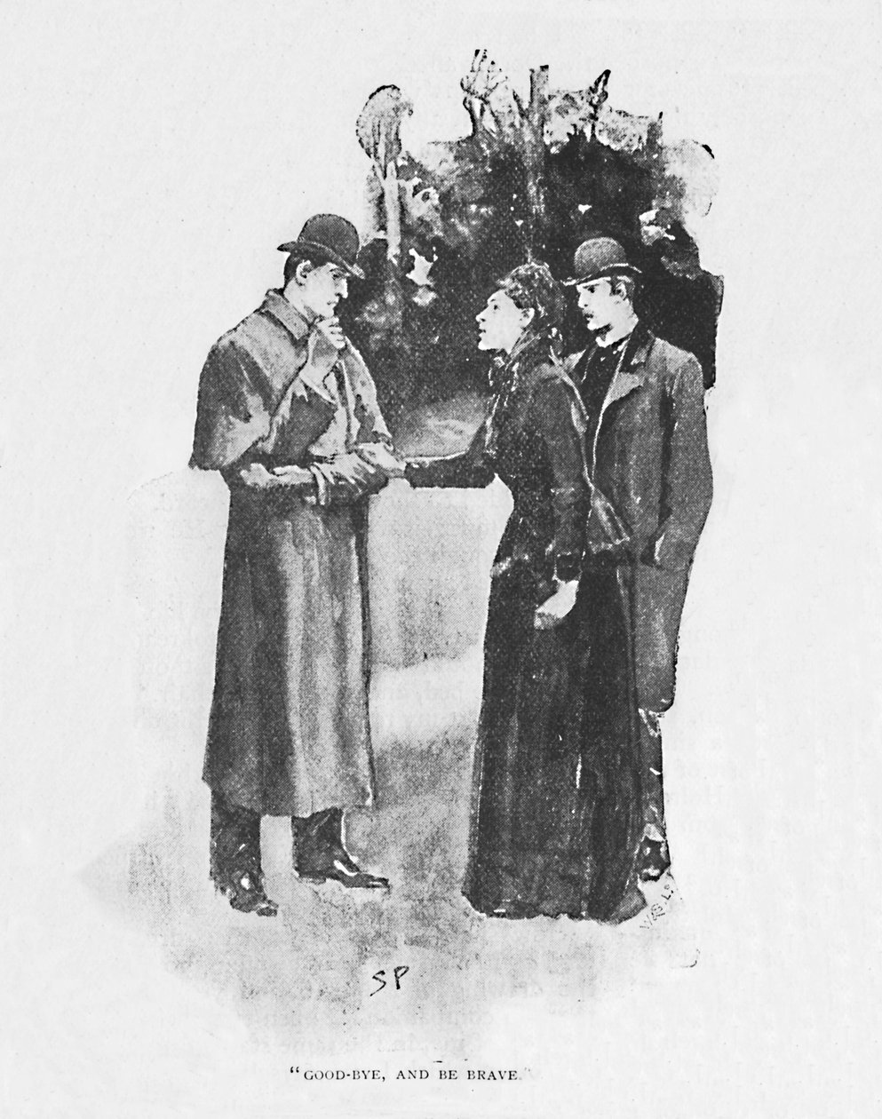 Farväl och var modig, 1892 av Sidney Paget