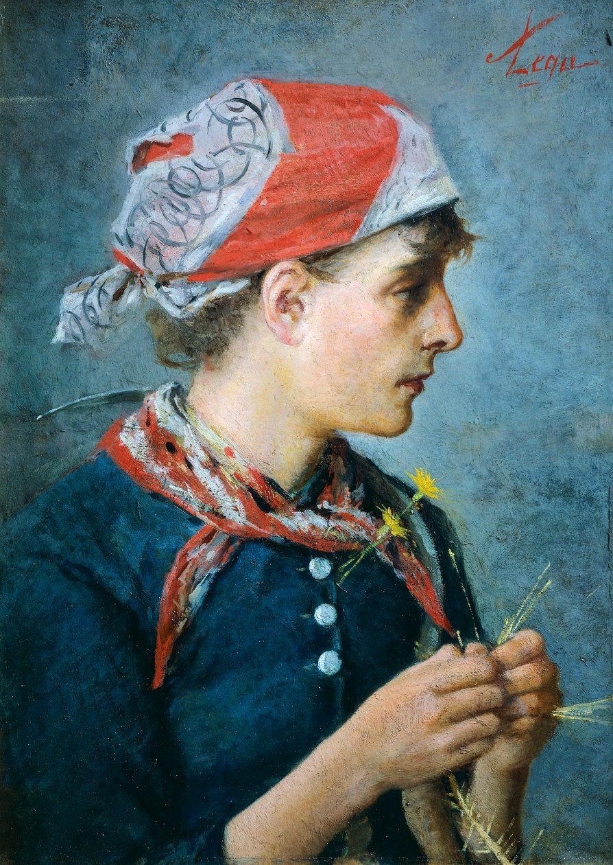 Flätmakare av Silvestro Lega