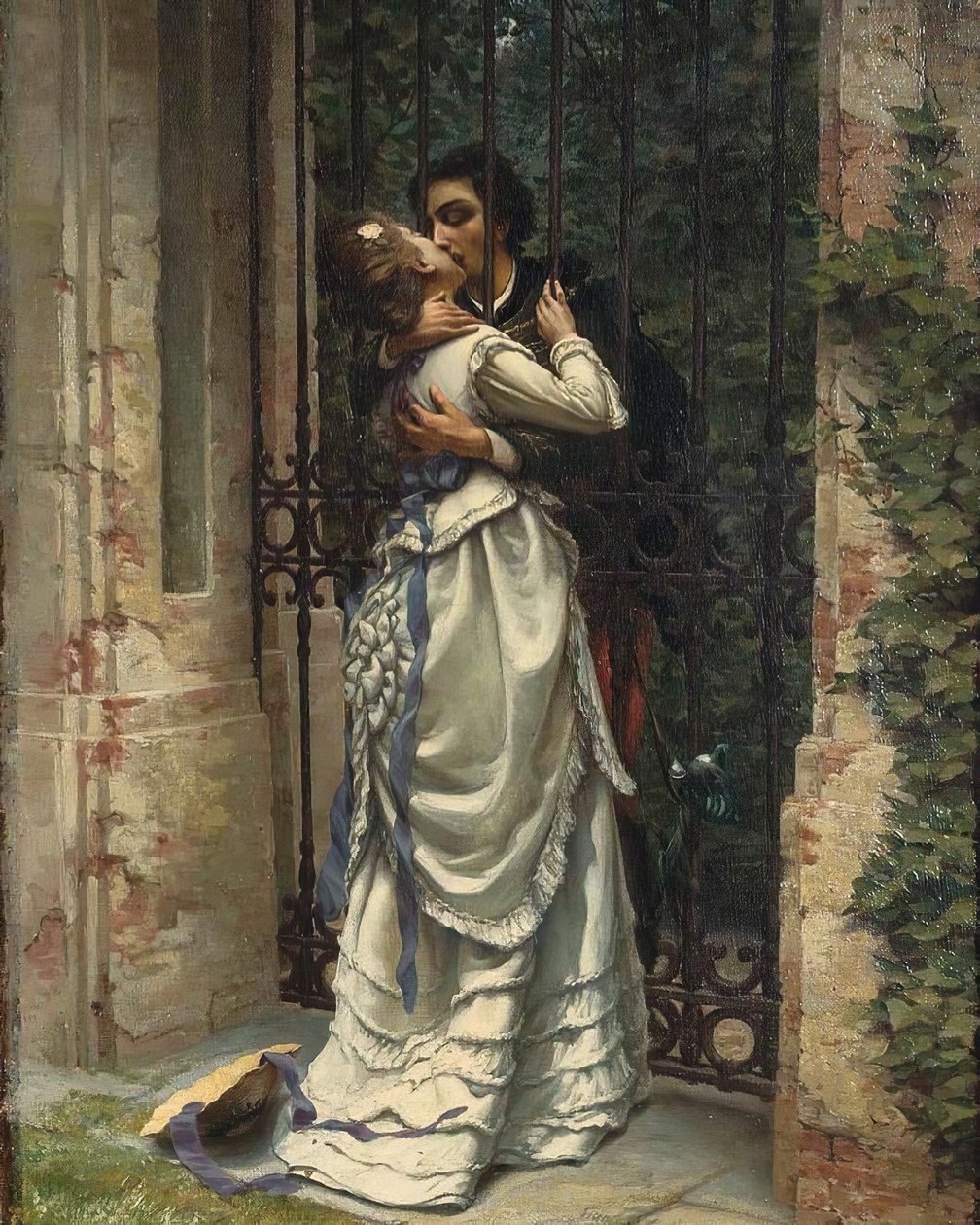 Kyssen, 1910. av Silvio Allason