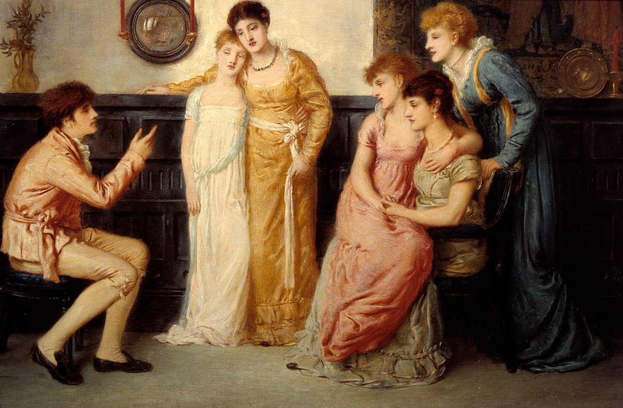 A Youth Relating Tales to Ladies av Simeon Solomon