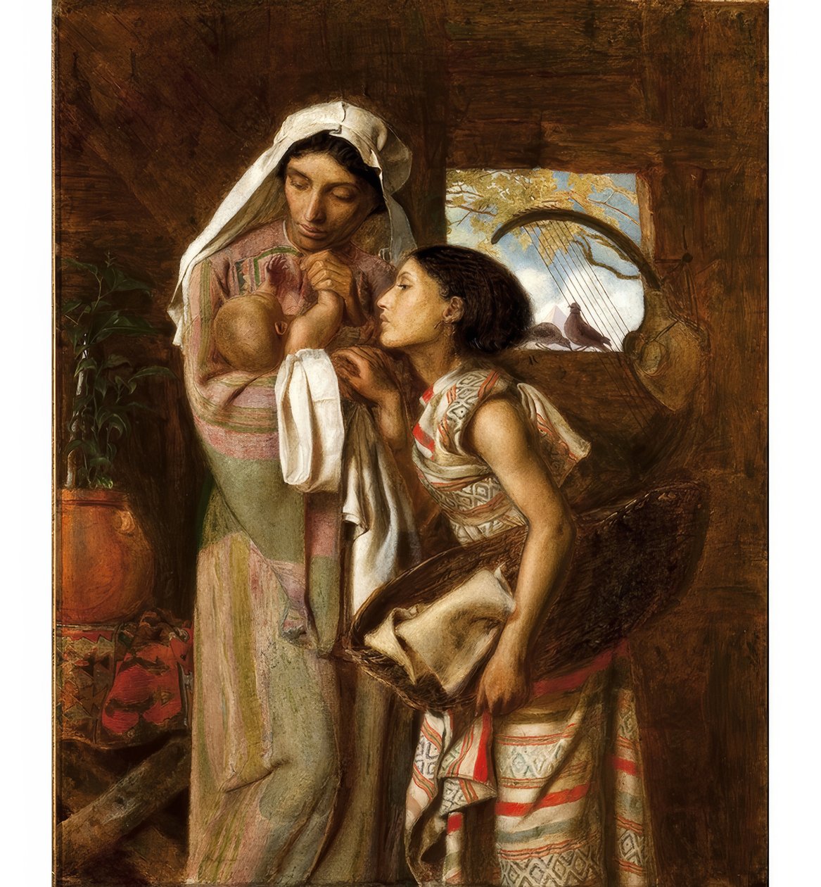 Moses mor av Simeon Solomon
