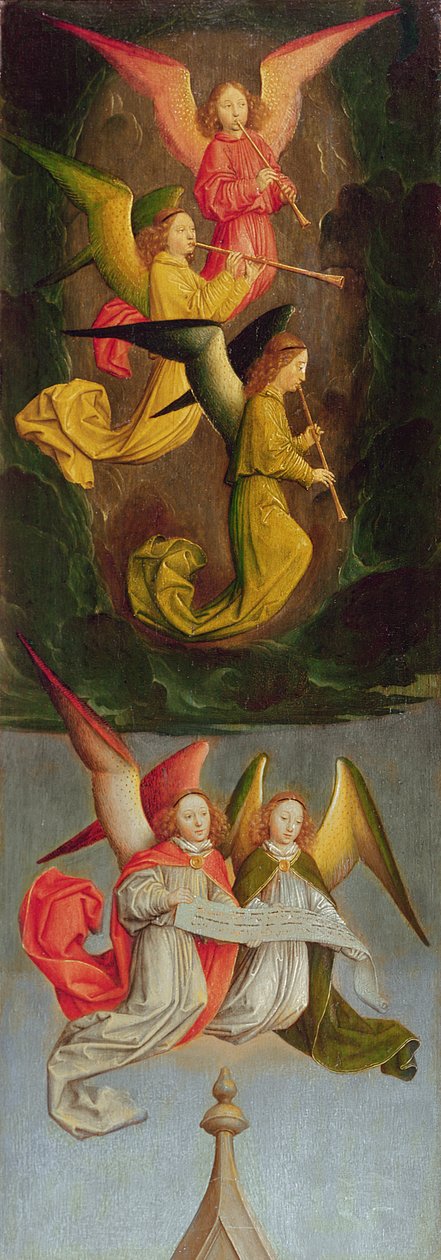 A Choir of Angels, 1459 (olja på ek) av Simon Marmion