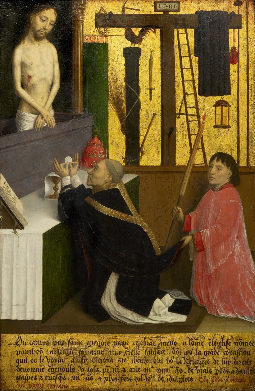 The Mass of St. Gregory av Simon Marmion