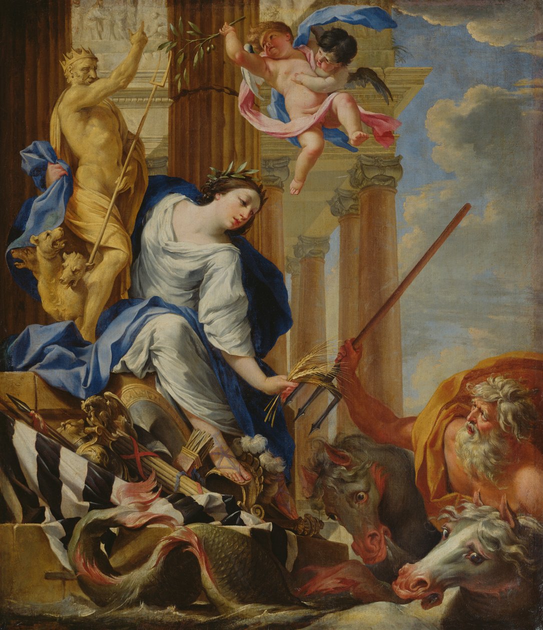 Ceres besegra krigets attribut av Simon Vouet