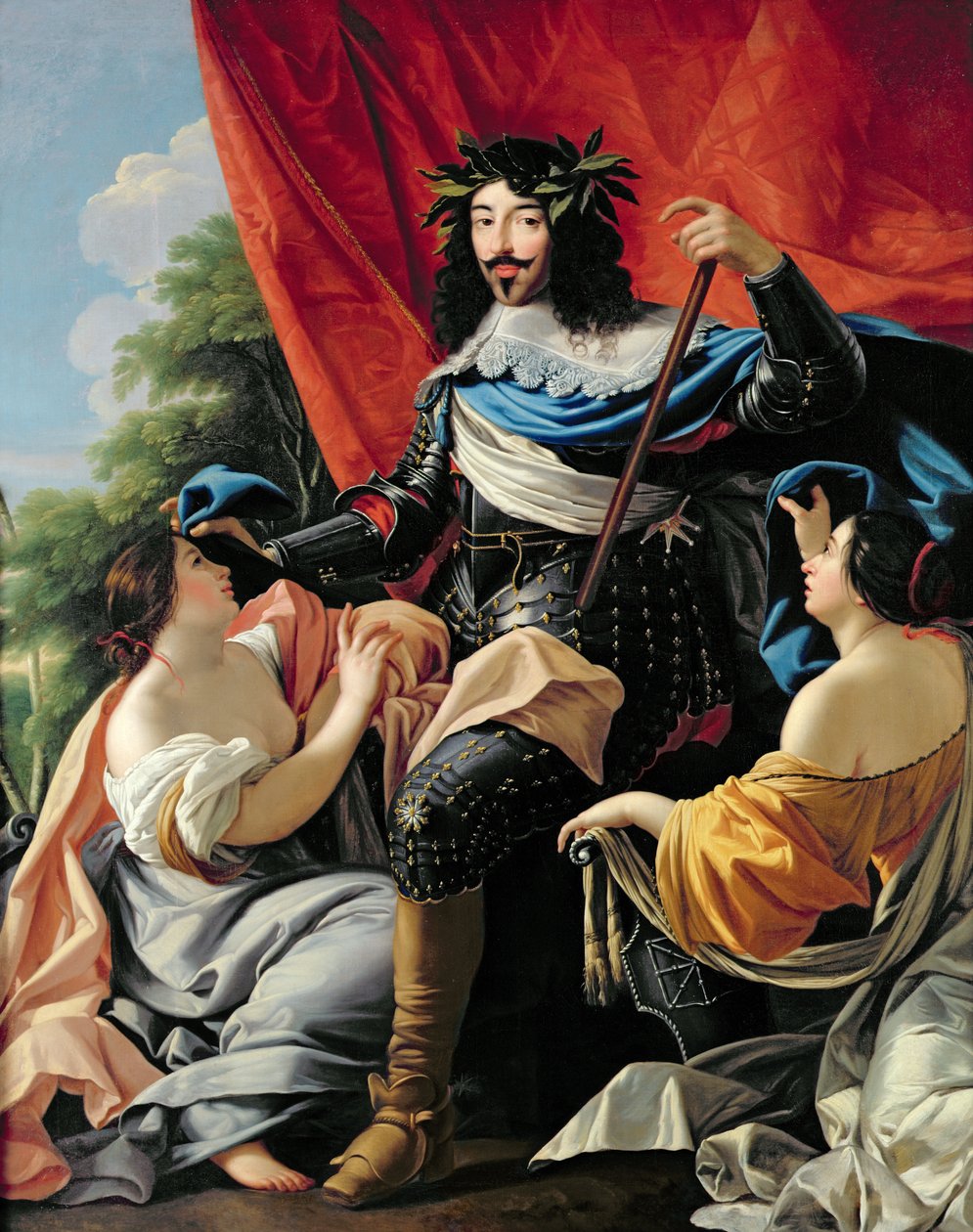 Ludvig XIII (1601-43) av Simon Vouet