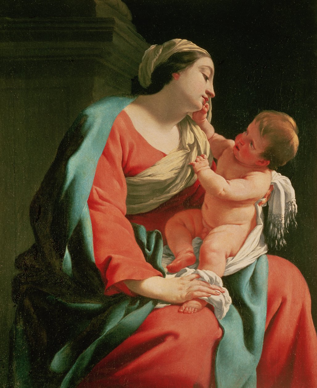 Madonna och barn av Simon Vouet