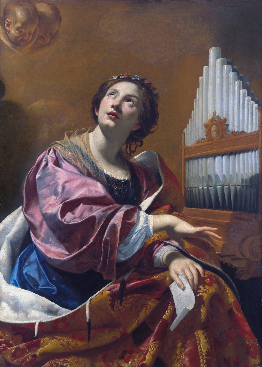 Saint Cecilia av Simon Vouet