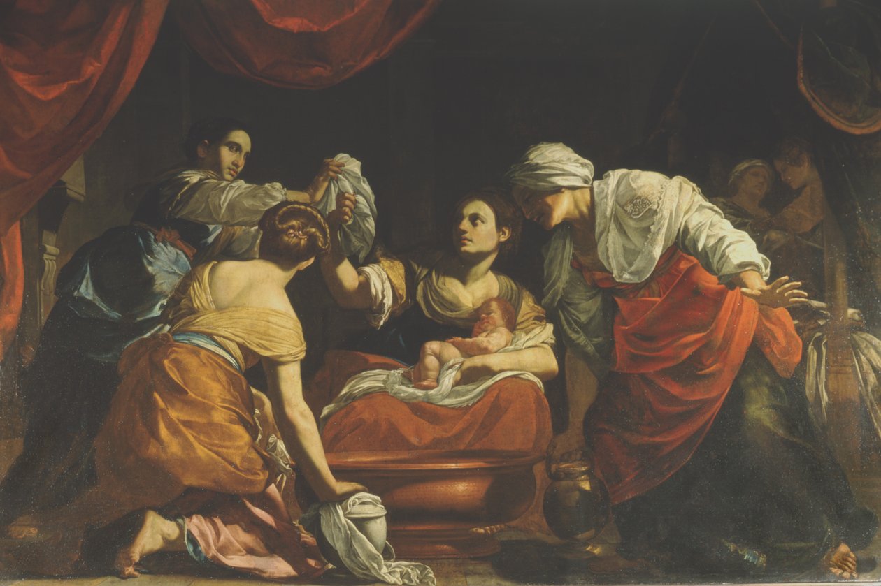 Jungfruns födelse, c.1620 av Simon Vouet