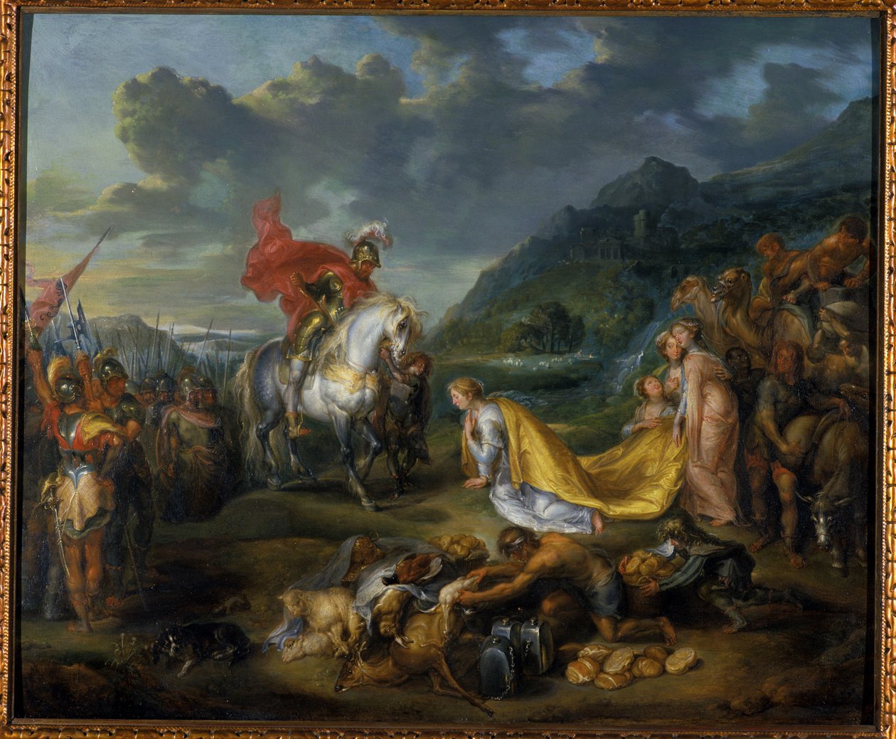 Abigail före David, 1640 av Simon de Vos