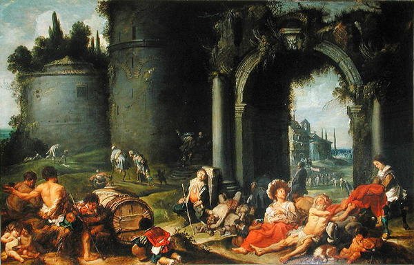 The Works of Mercy, c.1630-40 av Simon de Vos
