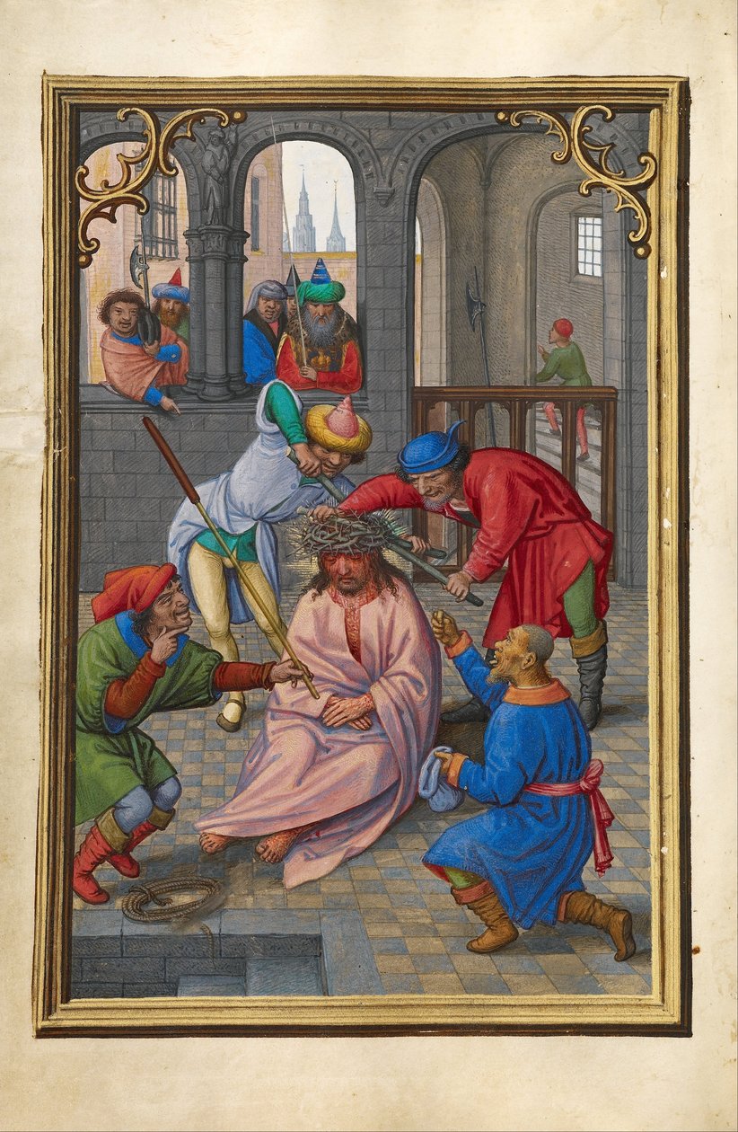 The Crowning with Thorns av Simon Bening