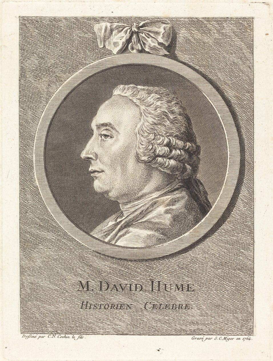 M. David Hume av Simon Charles Miger after Charles Nicolas Cochin II