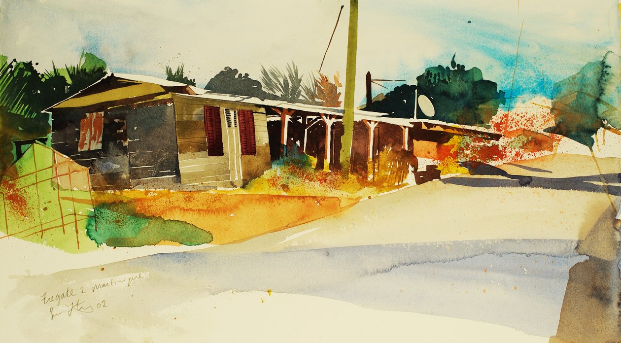 Fregate 2, Martinique 2002 (akvarell) av Simon Fletcher