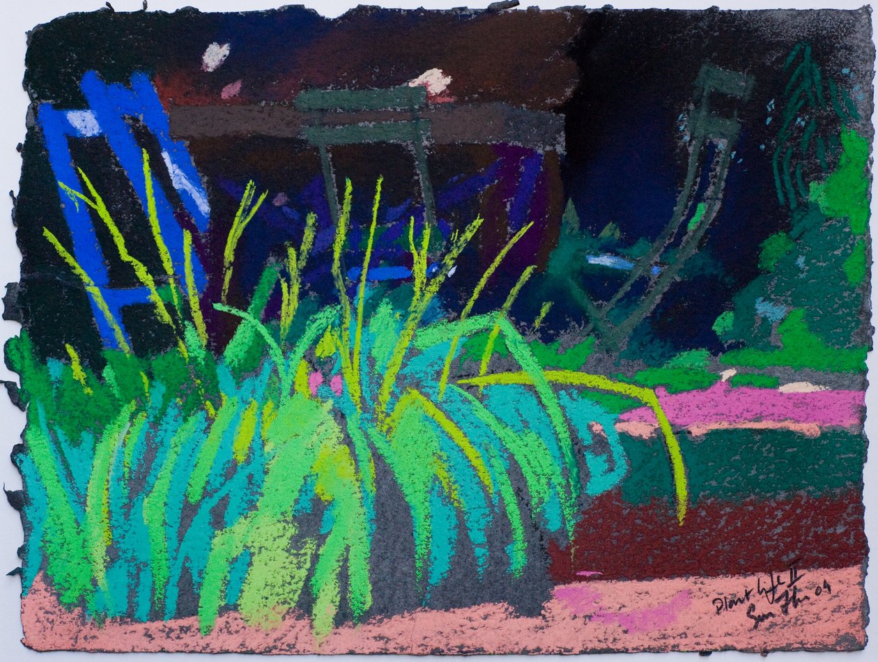 Plant Life (pastell på papper) av Simon Fletcher