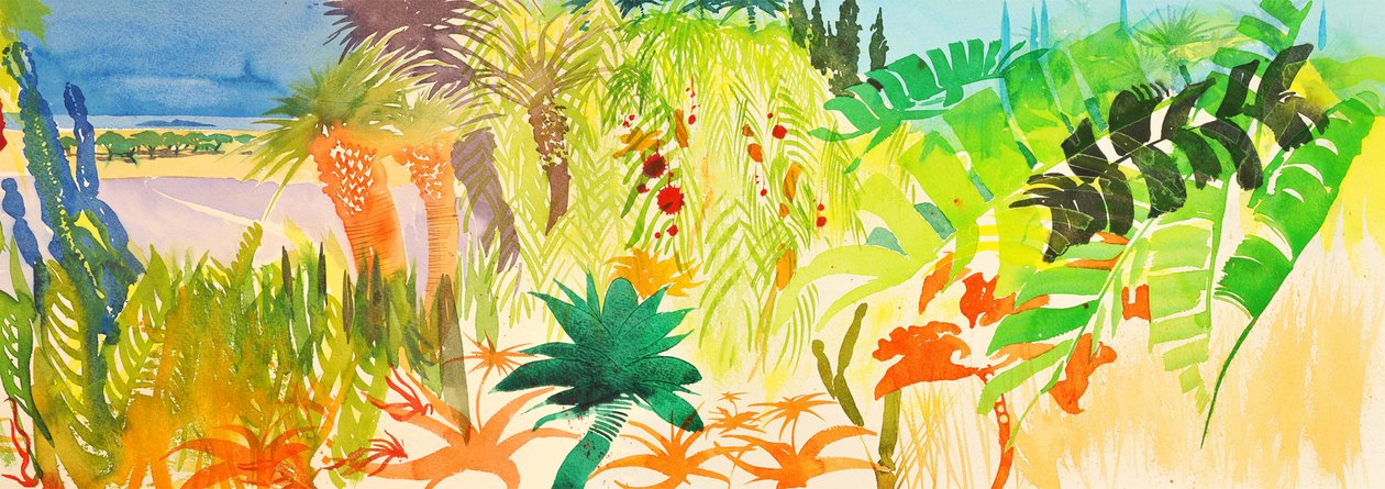 Tropical, 2016 (vattenbaserad media) av Simon Fletcher