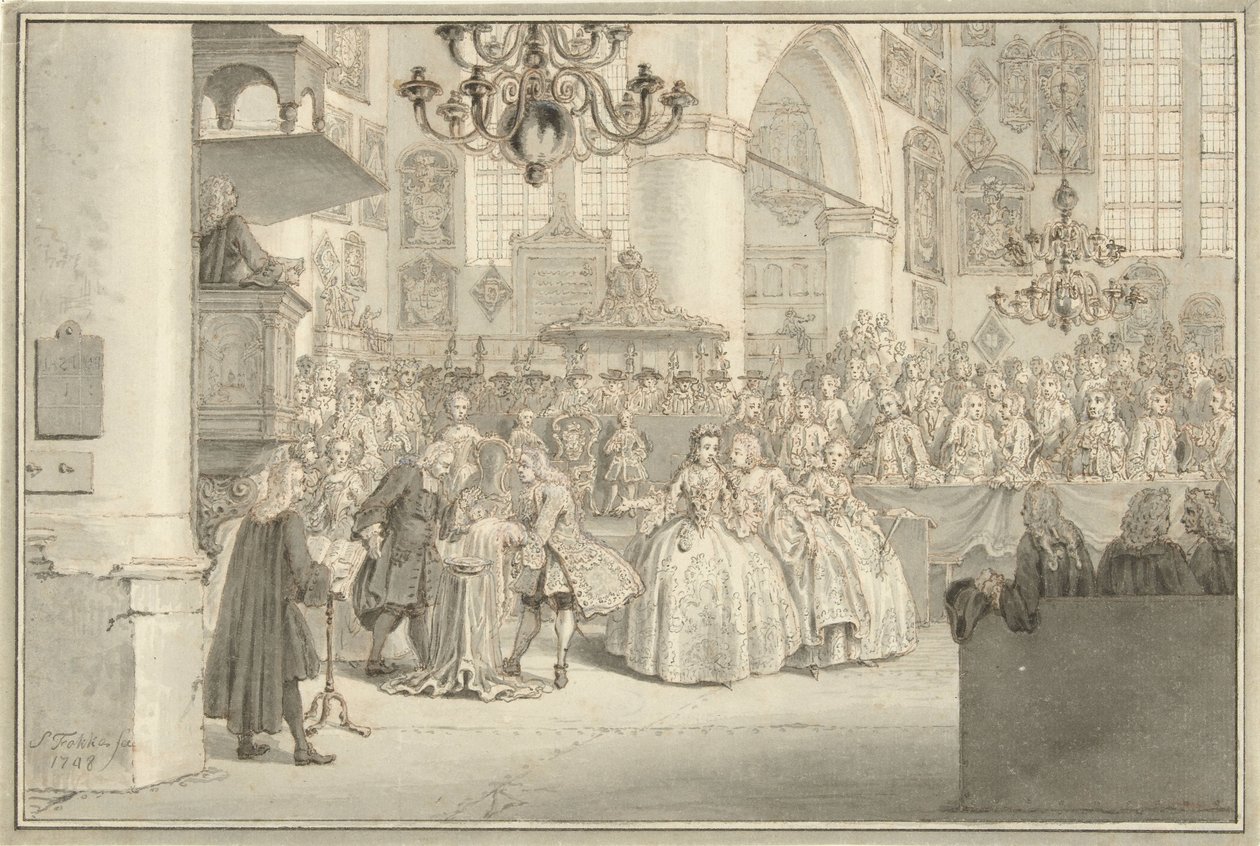Prins William Vs dop 1748 av Simon Fokke