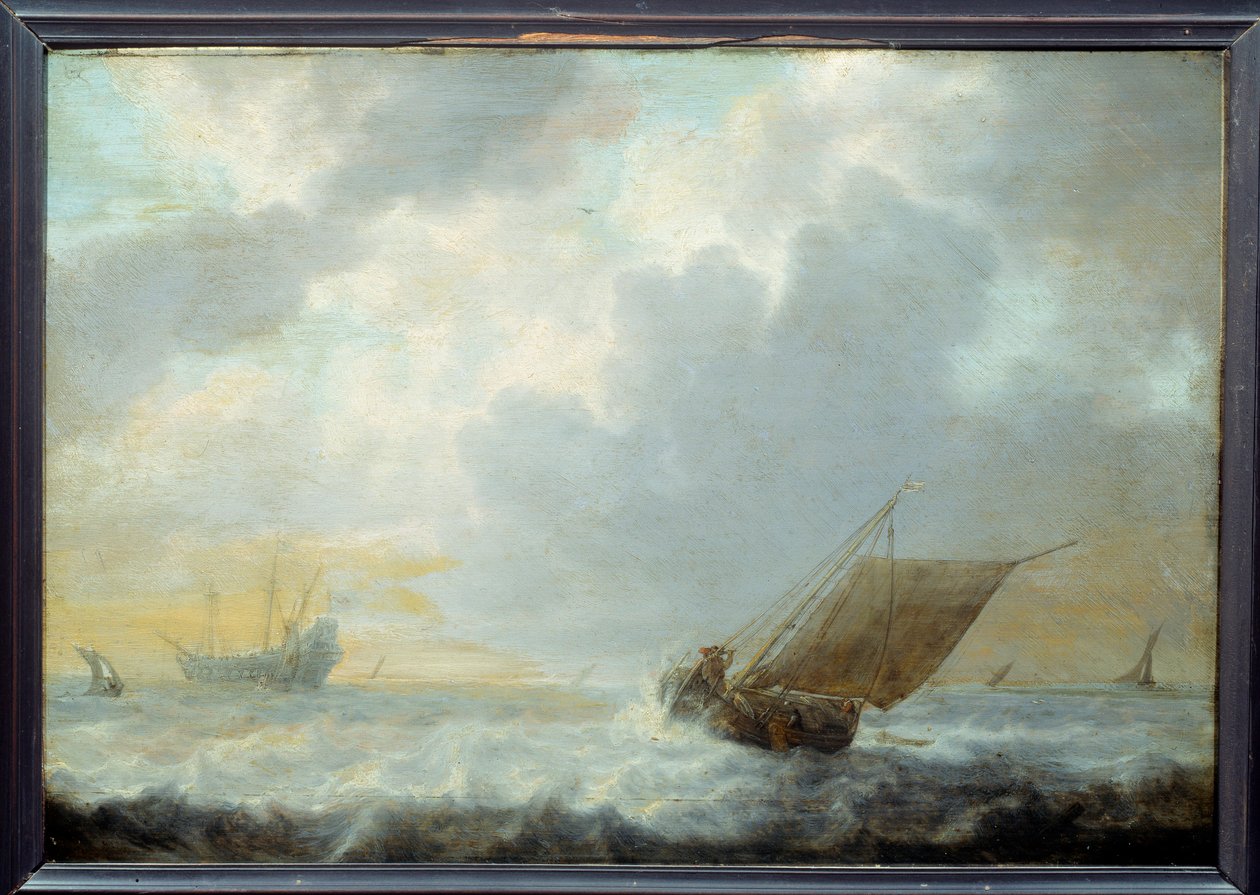 Marin. Målning av Simon De Vlieger av Simon Jacobsz. Vlieger