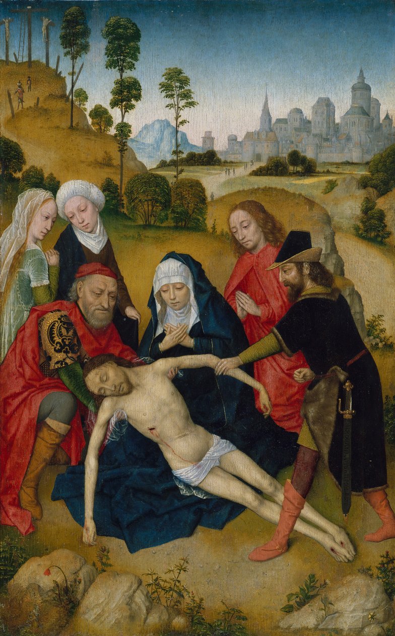 Kristi klagosång, ca. 1473. av Simon Marmion