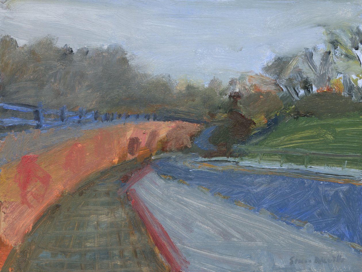 Tunnelbana nr. 2, 2024 (olja på pannå) av Simon Neville