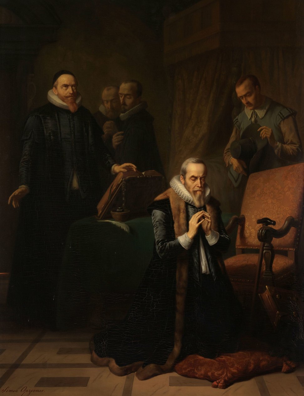 Johan van Oldenbarnevelts sista bön av Simon Opzoomer
