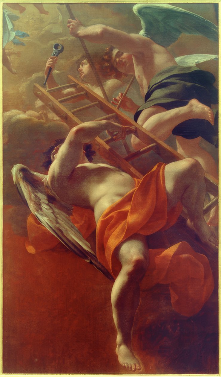 Ängel med verktyg för passionen av Simon Vouet