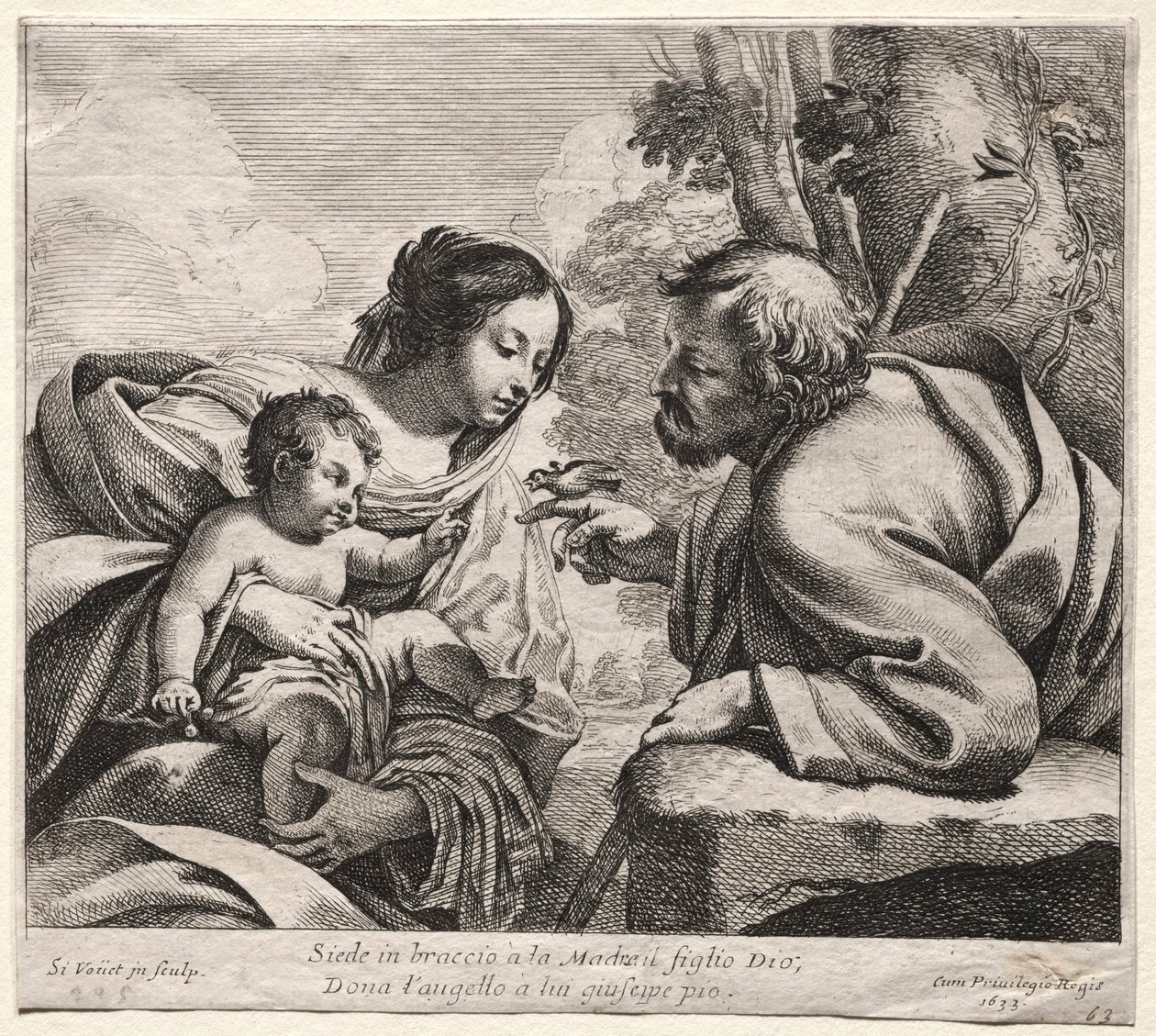 helig familj av Simon Vouet