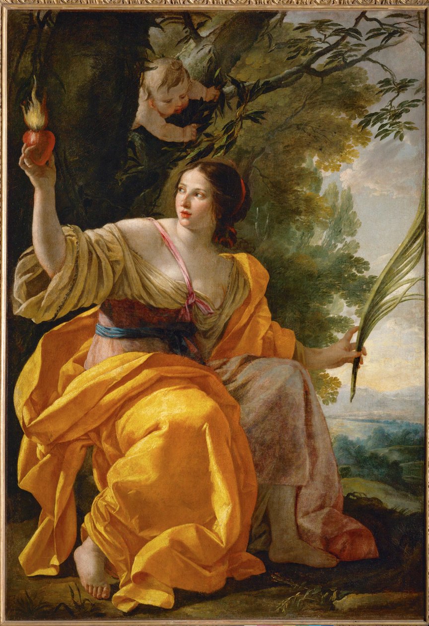 La charite celeste - himmelsk välgörenhet ... av Simon Vouet