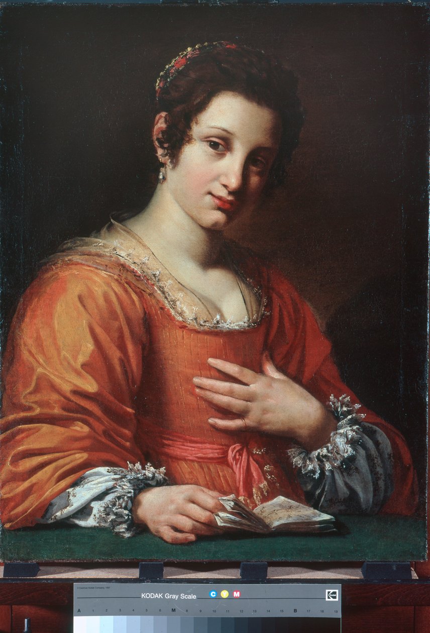 Porträtt av en ung dam av Simon Vouet