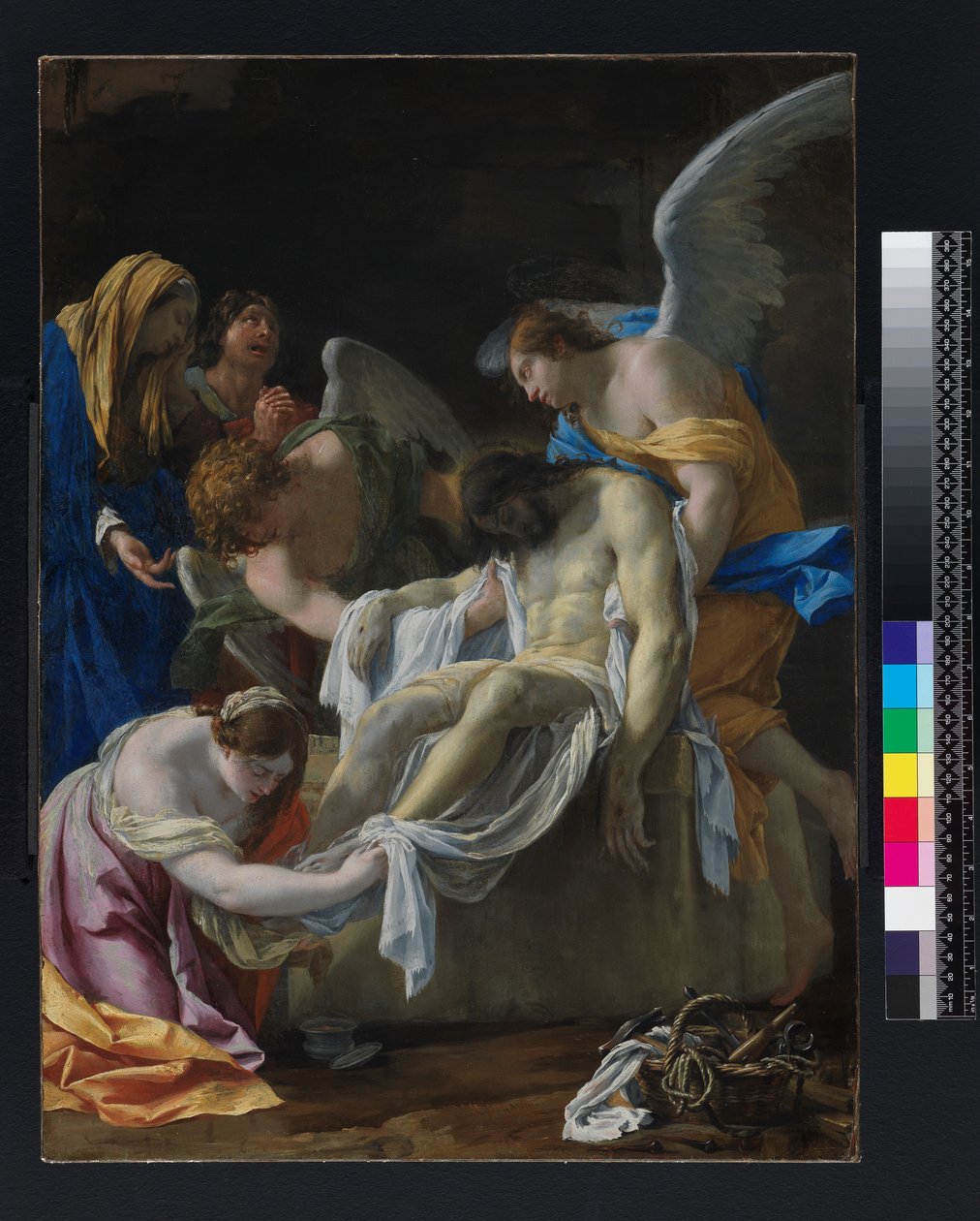 Gravläggningen, 1635-1638 av Simon Vouet