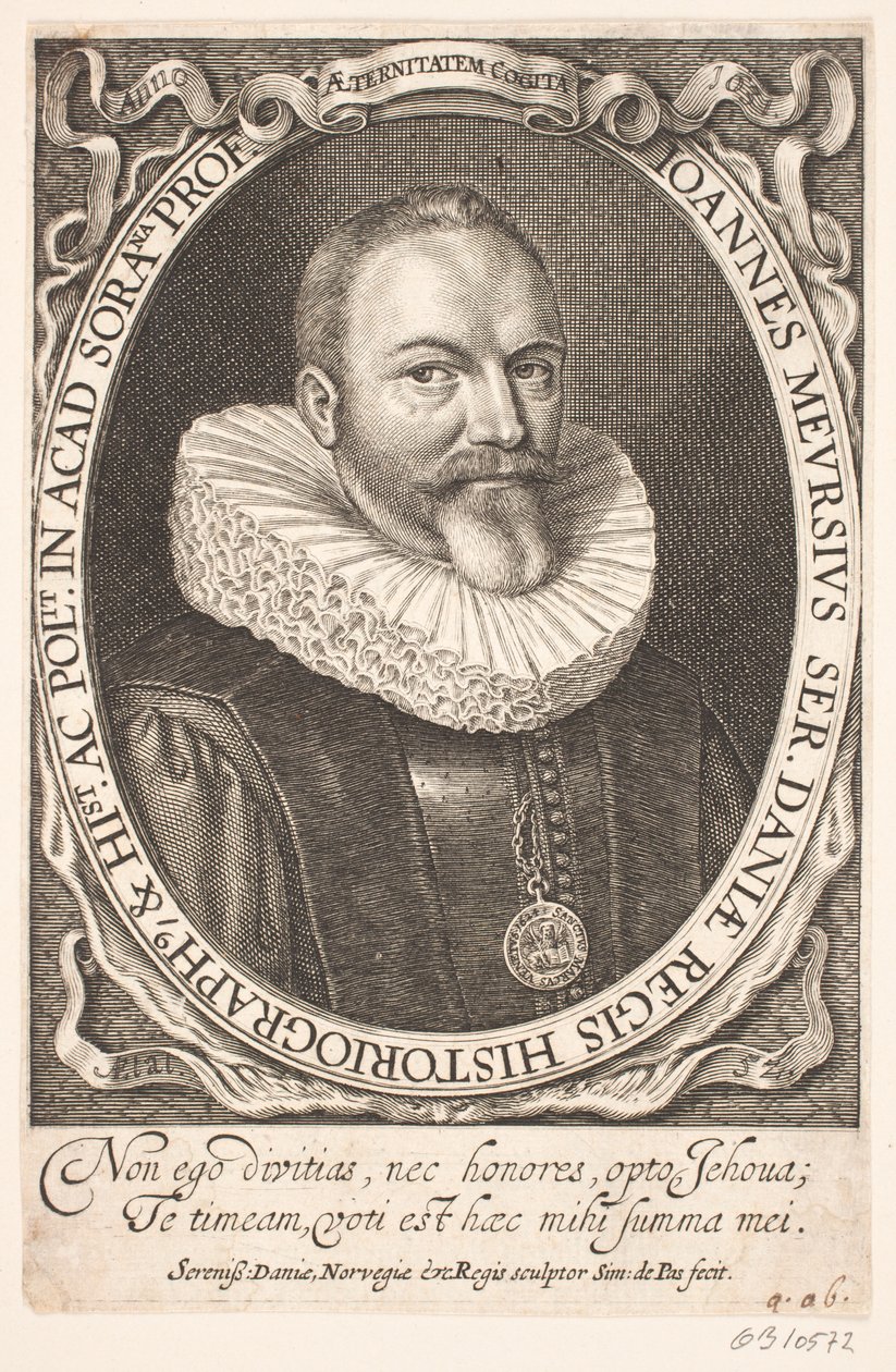 Johannes Meursius, congelig histograf av Simon de Pas