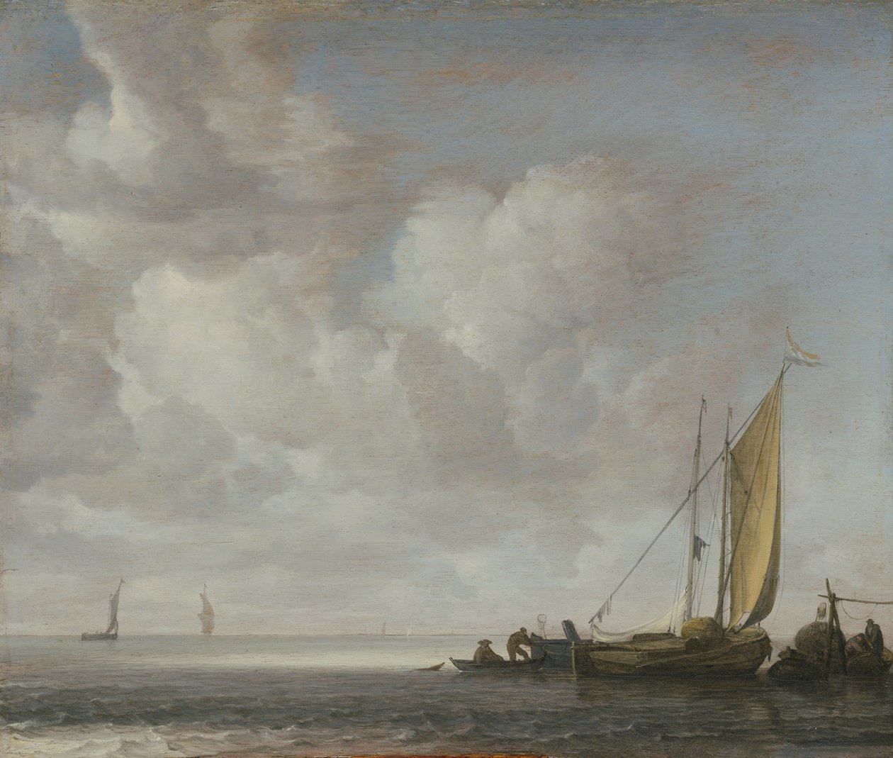 Stilla havet, efter 1640. av Simon de Vlieger