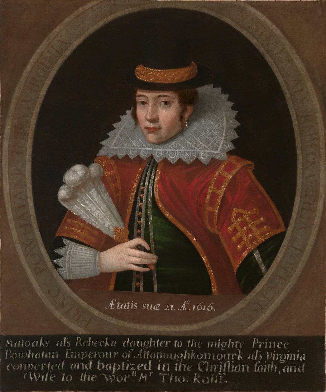 Pocahontas av Simon van de Passe