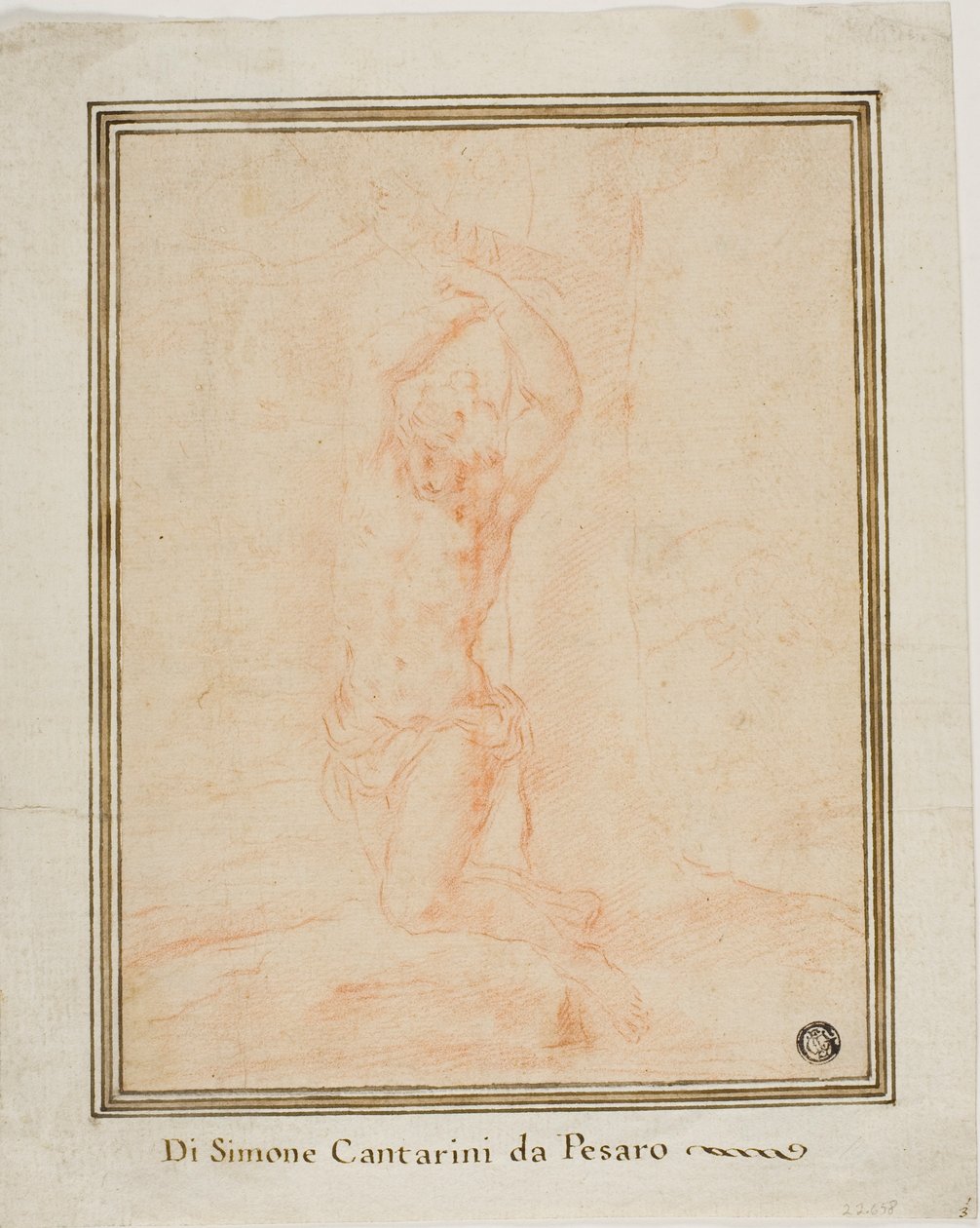 Sankt Sebastian av Simone Cantarini