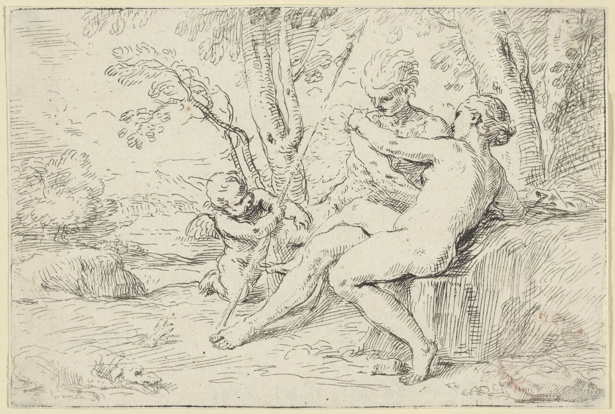 Venus och Adonis av Simone Cantarini