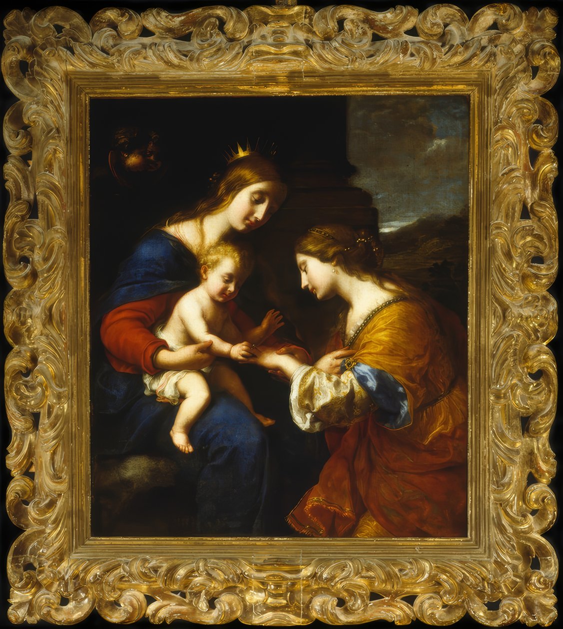 Saint Catherines mystiska äktenskap av Simone Pignoni