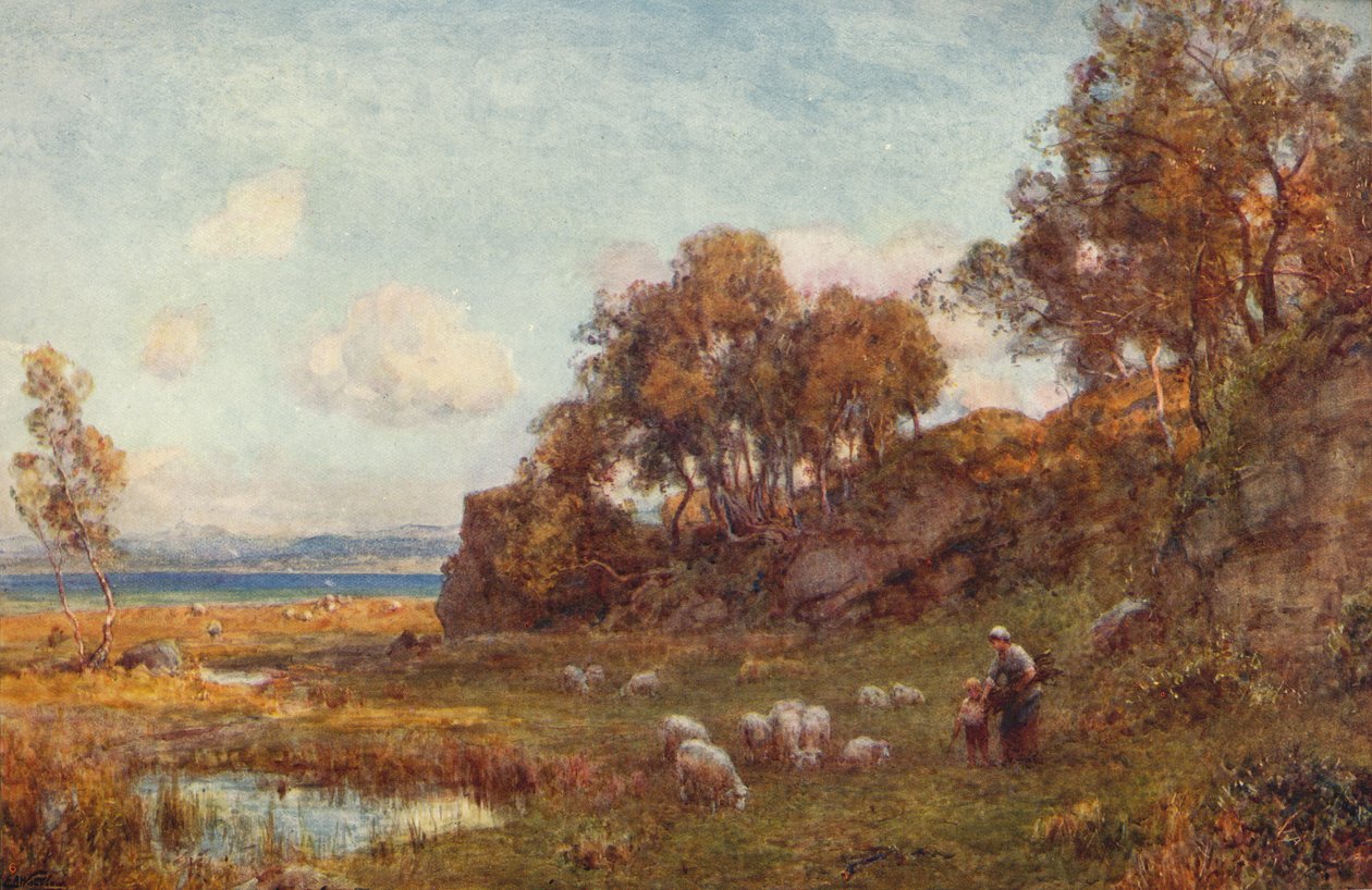 Skyddade betesmarker, c1900 av Sir Ernest Albert Waterlow