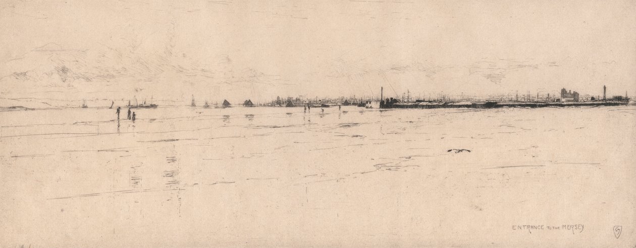 Ingång till Mersey av Sir Frank Short
