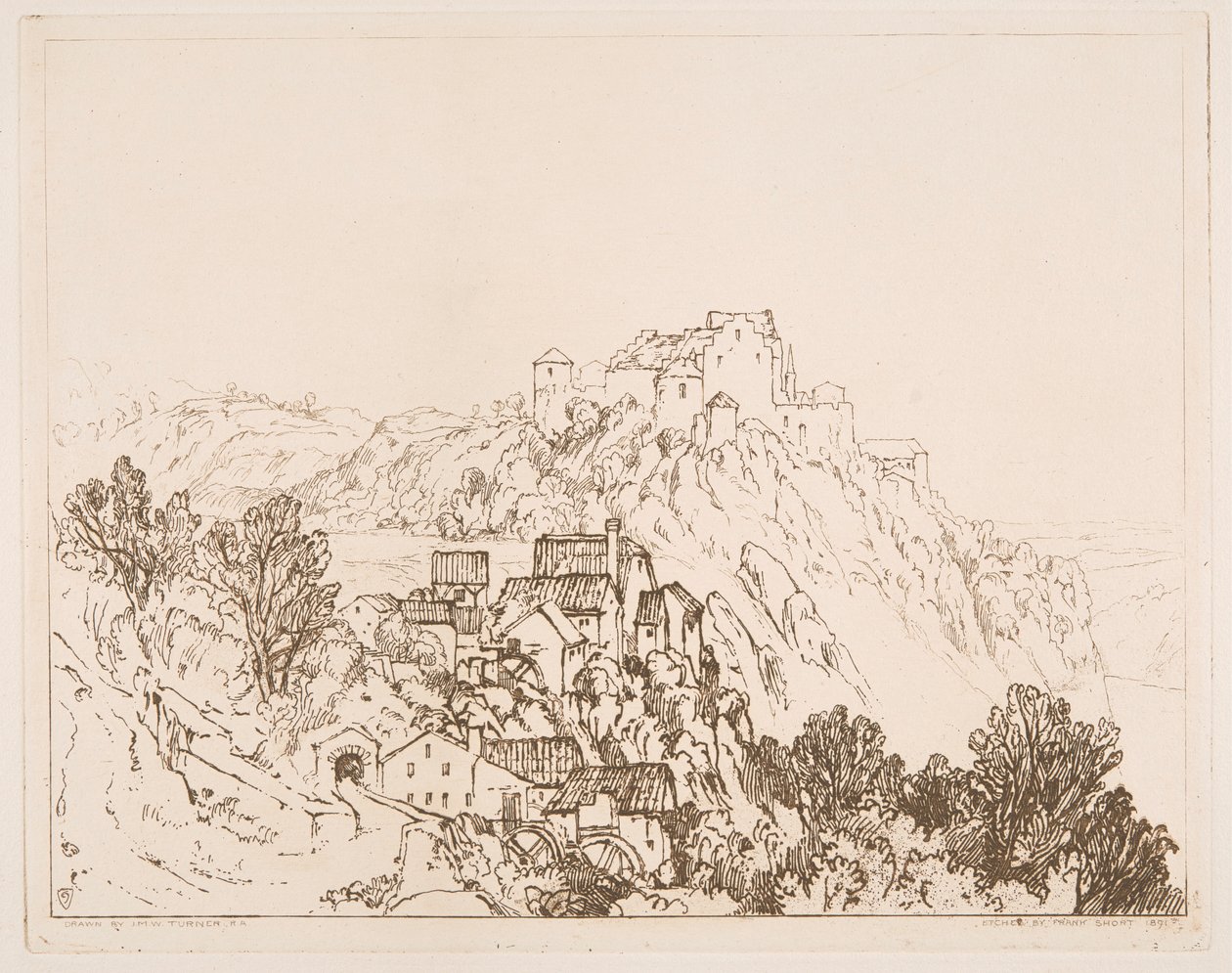 Rhens fall, Schaffhausen av Sir Frank Short