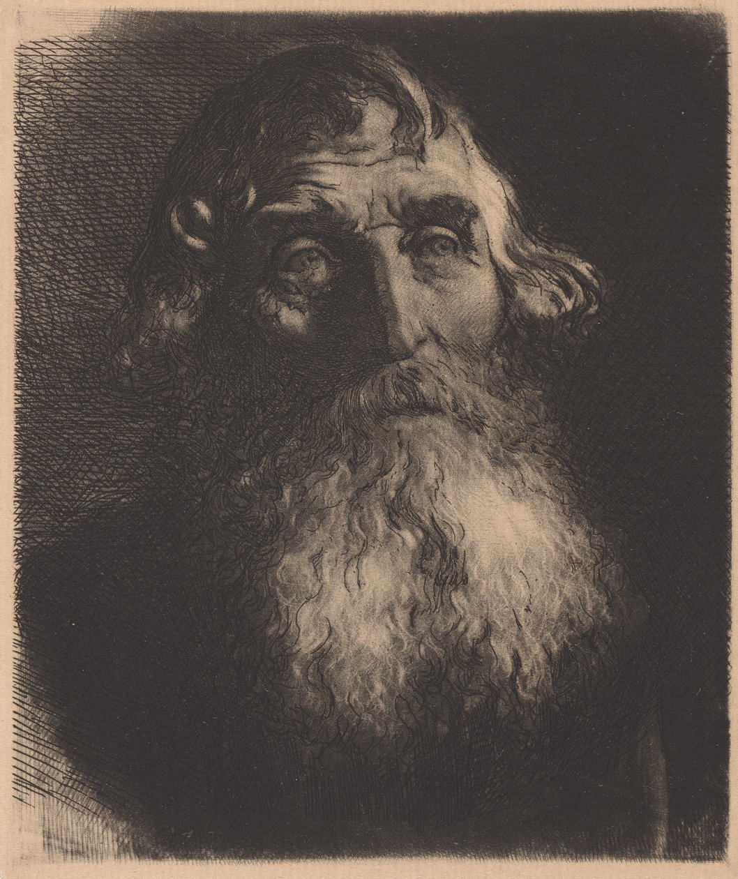 Gammal man av Sir Hubert von Herkomer