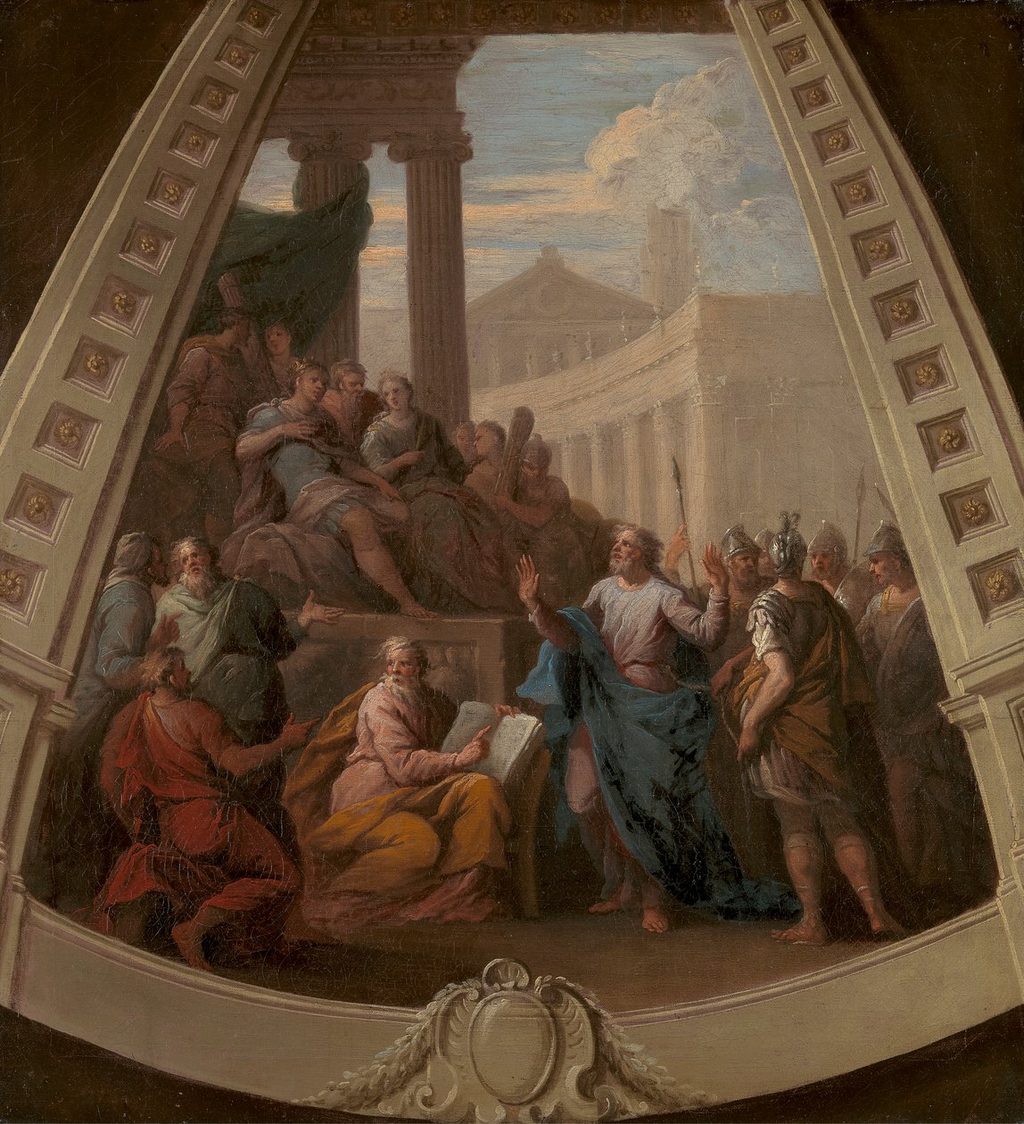 Paulus före Agrippa av Sir James Thornhill