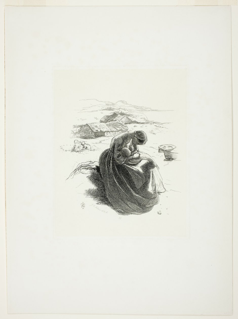 Den unga modern av Sir John Everett Millais