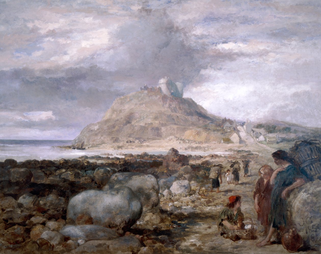 Criccieth Castle, Wales, 1878 av Sir John Gilbert