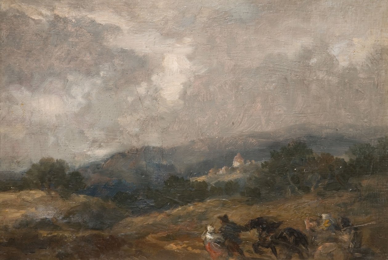 Landskapsskiss, 1877. av Sir John Gilbert