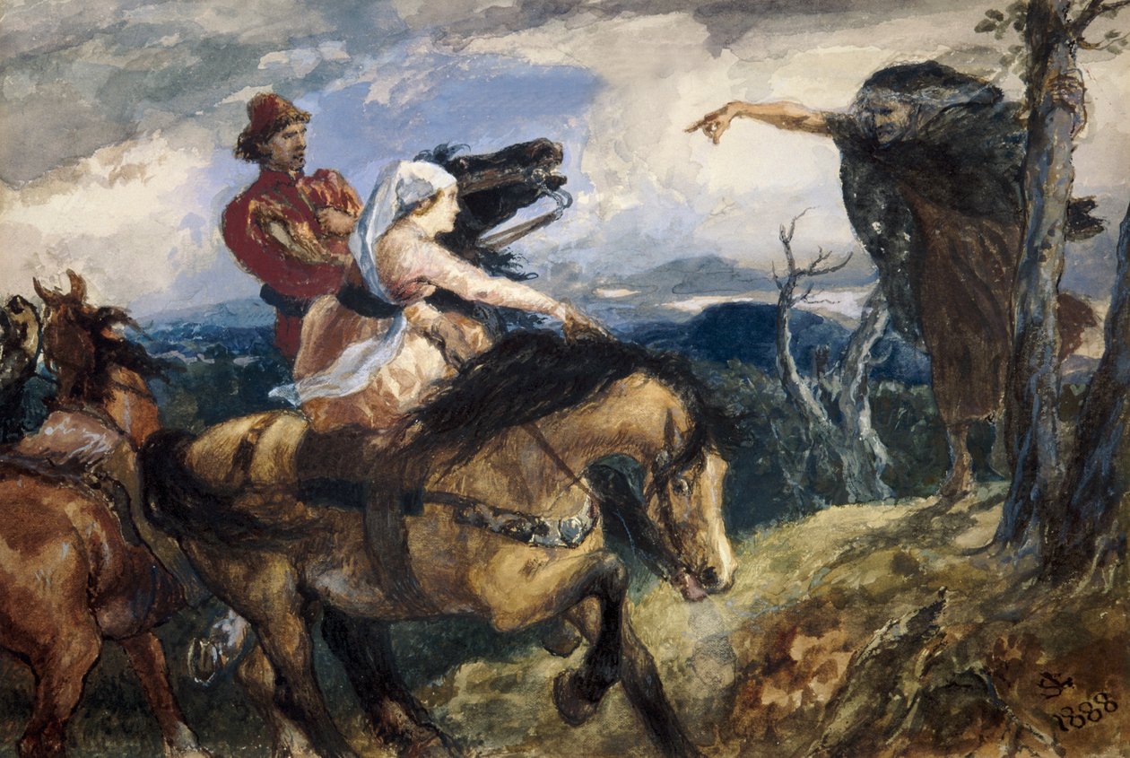 "Häxan - en studie", 1888 av Sir John Gilbert