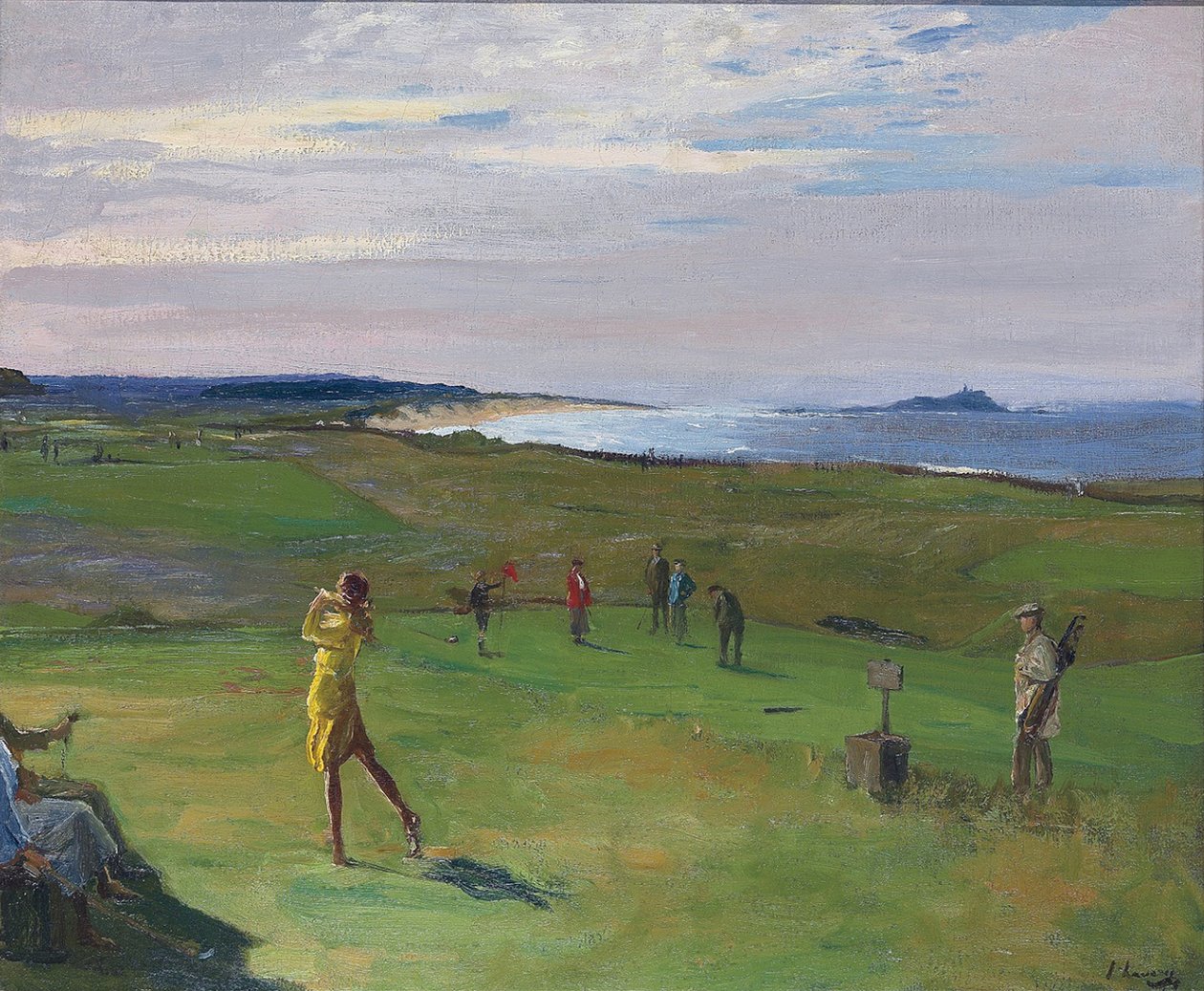 Golfbanan, North Berwick av Sir John Lavery